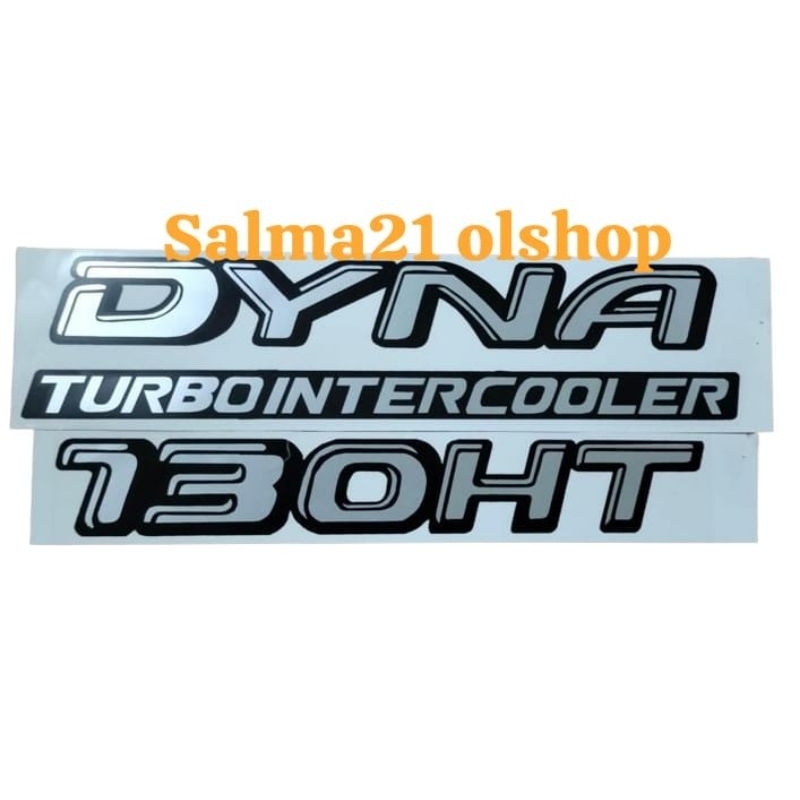 stiker mobil Dyna Turbo Intercooler 130HT/stiker mobil Dyna Turbo