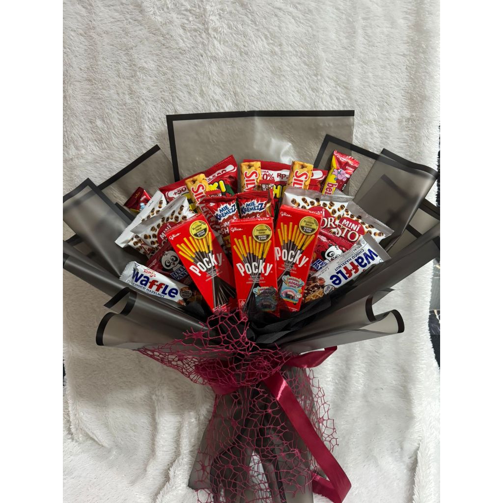 

(Ready Stock) FREE PACKING Bouquet / Buket Snack untuk Wisuda / Hari Ibu / Ulang Tahun / Hadiah / Anniversary / Valentine / Hari Guru