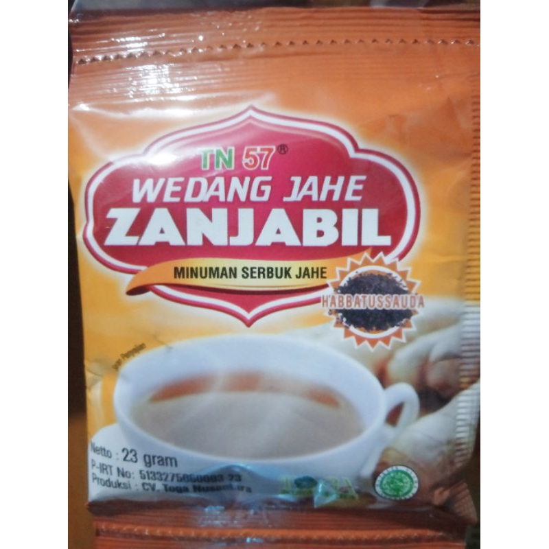 

wedang jahe merah habbatussauda' zanjabil per renceng isi 10 sachet