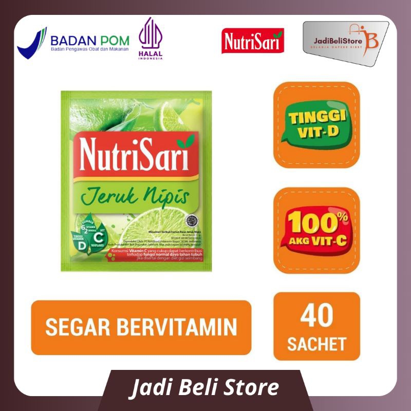 

Nutrisari Jeruk Nipis 40 Sachet