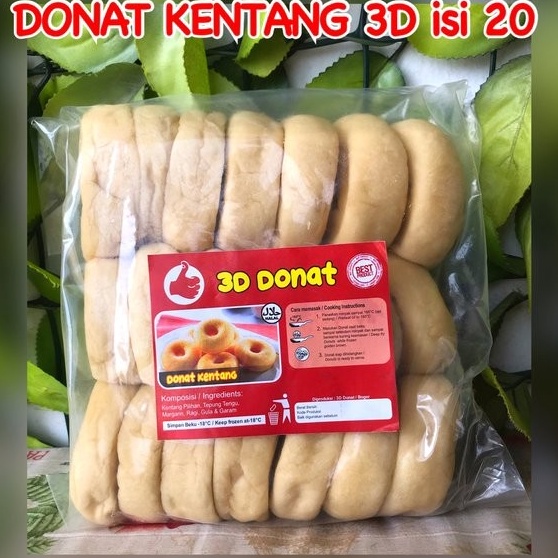 

XNPV19 77 Donat Kentang 3D Isi 2 Plus Gula