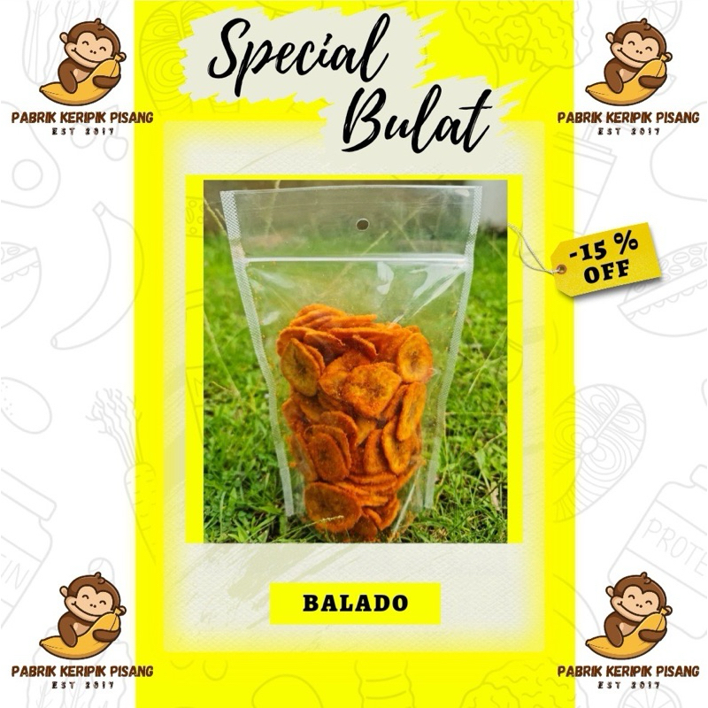 

Keripik Pisang Bulat Rasa Balado Bumbu Premium Aneka Rasa / Keripik Pisang Kepok Bulat Varian Terbaru Enak Pedas Gurih