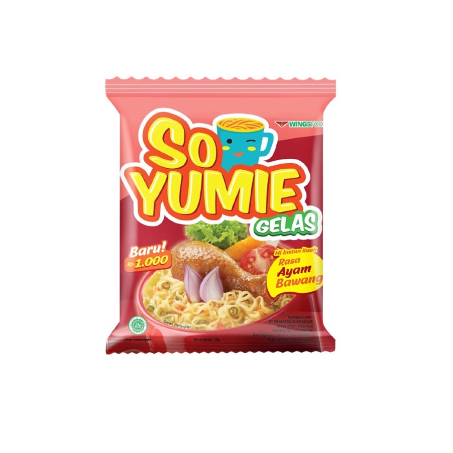 

CFCL94 Free Ongkir So Yumie Mie Gelas Ayam Bawang 3 gr isi 1 pcs
