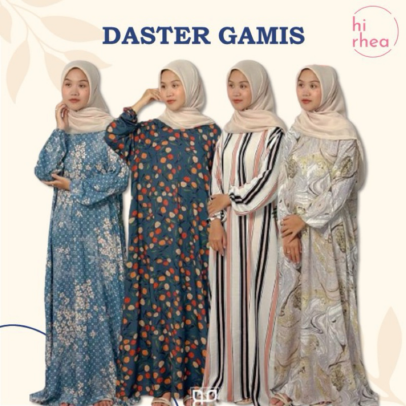 Daster Gamis Motif Rayon Kekinian Panjang 135 CM Motif Kekinian - Daster Rayon Lengan Panjang
