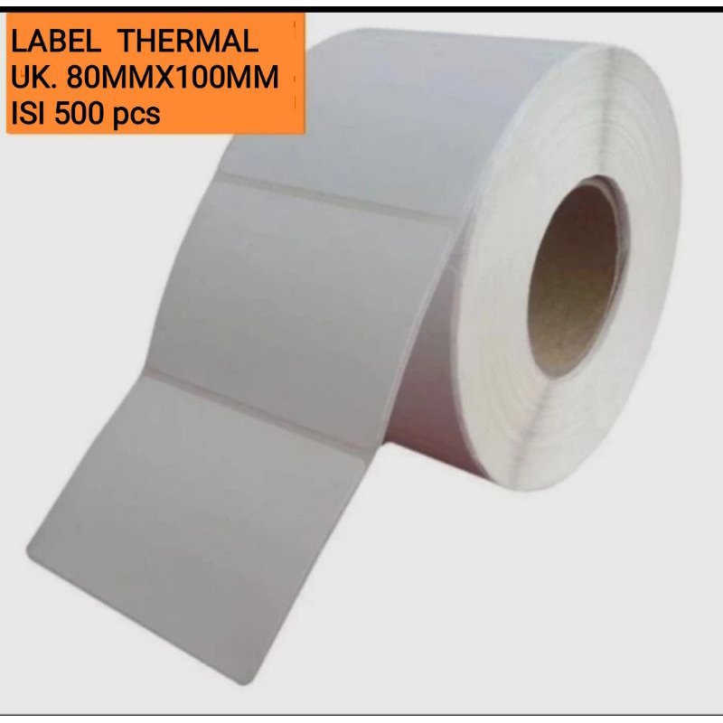 

Stiker Kertas Label Barcode Thermal Ukuran 80 x 100 mm - isi 500 pcs