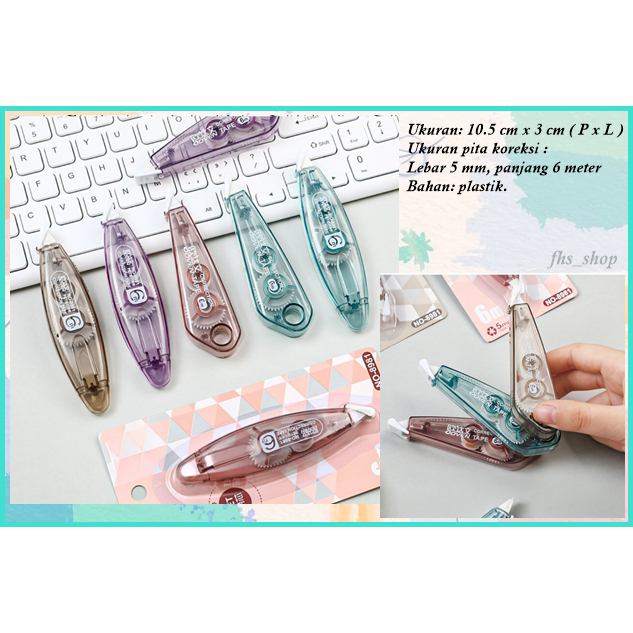 

Correction Tape Lucu Tip Ex Lucu Tip Ex Kertas Tape Correction Aesthetic Smoky Color Correction Tape