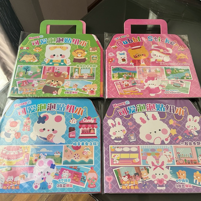 

Buku Stiker DIY Lucu Timbul / 3D Viral Cute Sticker Book / Kawaii Bear Rabbit