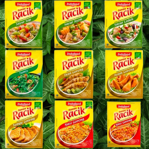 

Bumbu Racik Instan Masakan Indofood SAYUR SOP/AYAM GORENG/IKAN GORENG/TUMIS/NASI GORENG/SAYUR LODEH/SAYUR SOP/TEMPE