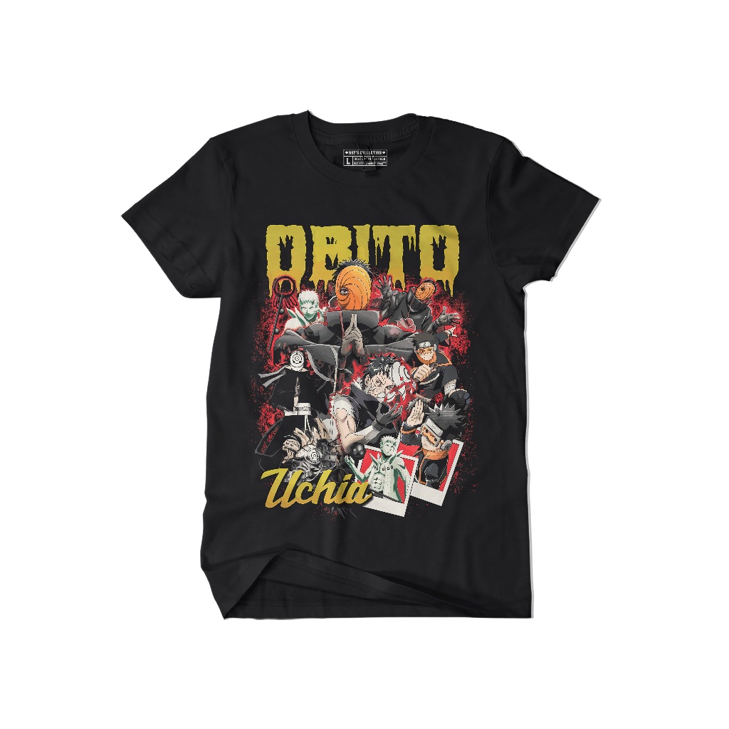 Kaos Anime Obito Kaos Distro Katun Combed 24s T-shirt Pria BC331