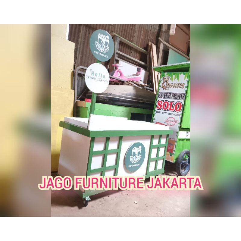 gerobak fortable, gerobak kopi gerobak es kopi