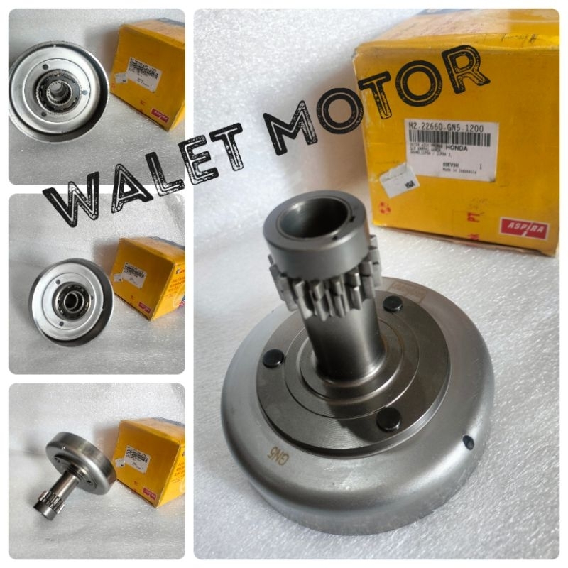 MANGKOK LONCENG RUMAH KAMPAS GANDA SET GRAND SUPRA X 100 MERK ASPIRA KUALITAS ORISINIL