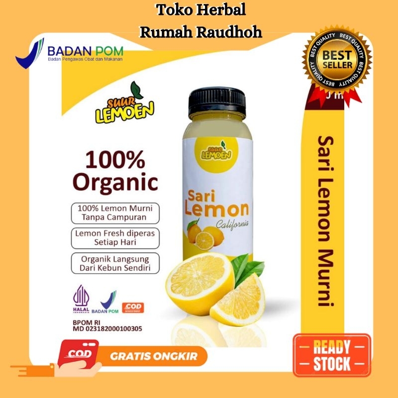 

SARI LEMON ORIGINAL LEMOEN- 250ML /100% LEMON ASLI