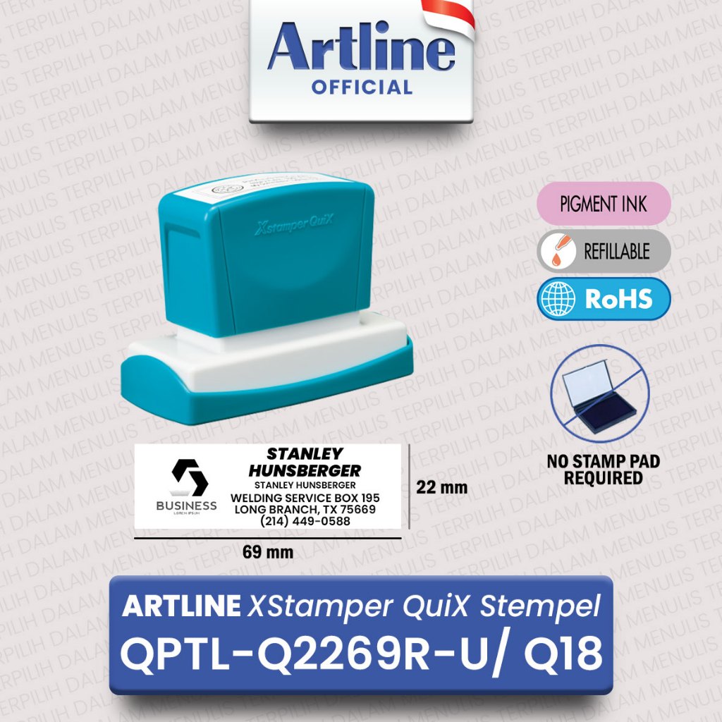 

ARTLINE XSTAMPER QUIX Stempel QPTL-Q2269R-U/ Q18