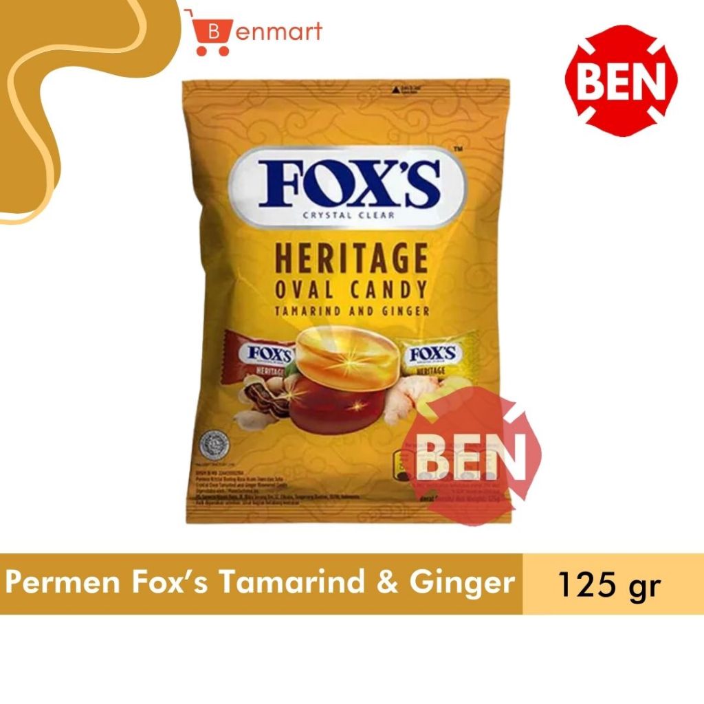 

Permen Fox's HERITAGE TAMARIND & GINGER 125g Fox Foxs Sari Asam Jahe