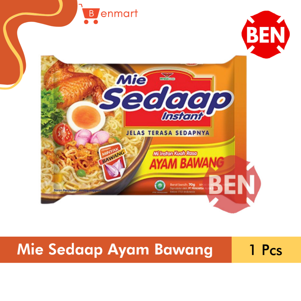 Mie Sedaap Ayam Bawang 1 Pcs Bungkus Bks - Instant Kuah Dus Murah