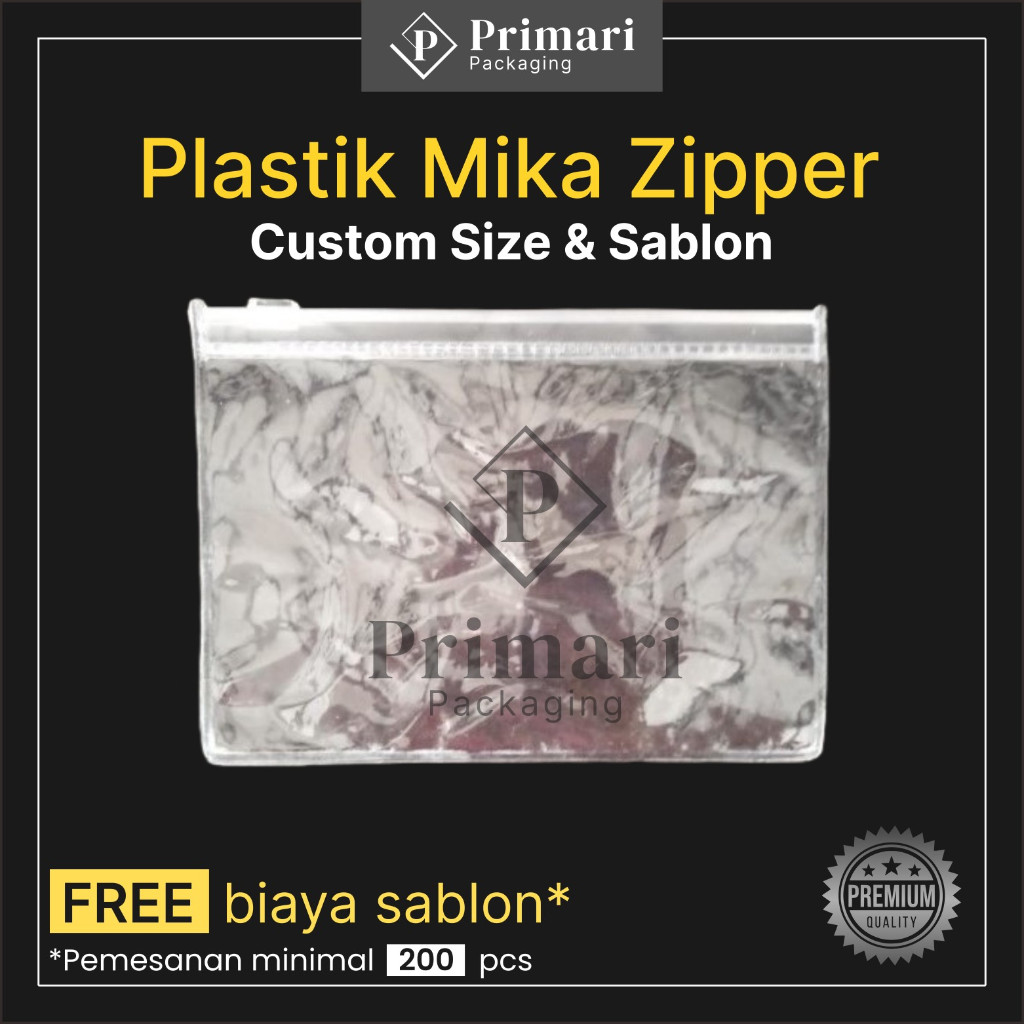 

Pouch Zipper Bag [GRATIS SABLON] - Mika BENING & BURAM - Banyak ukuran