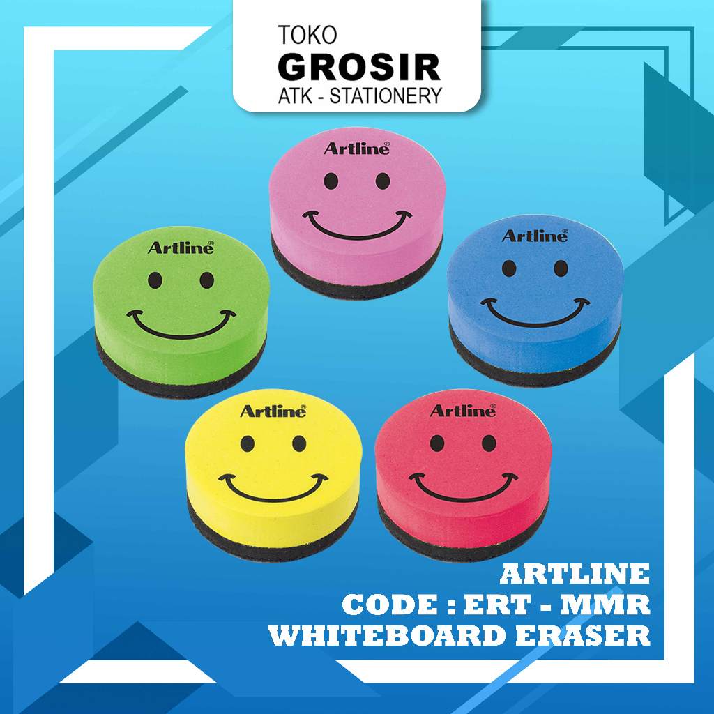 

ARTLINE Penghapus Whiteboard Eraser Magnetic Smiley Face ERT-MMR