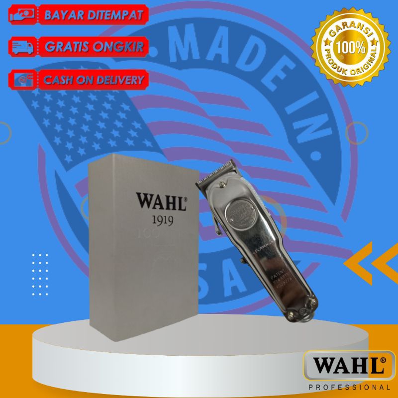 Alat Cukur Rambut Clipper WAHL 1919 Cordless Original