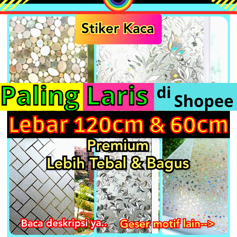STICKER STIKER KACA HOLOGRAM SUNBLAS SUNBLAST KACA WALL STICKER SETIKER WALLPAPER PINTU JENDELA KACA