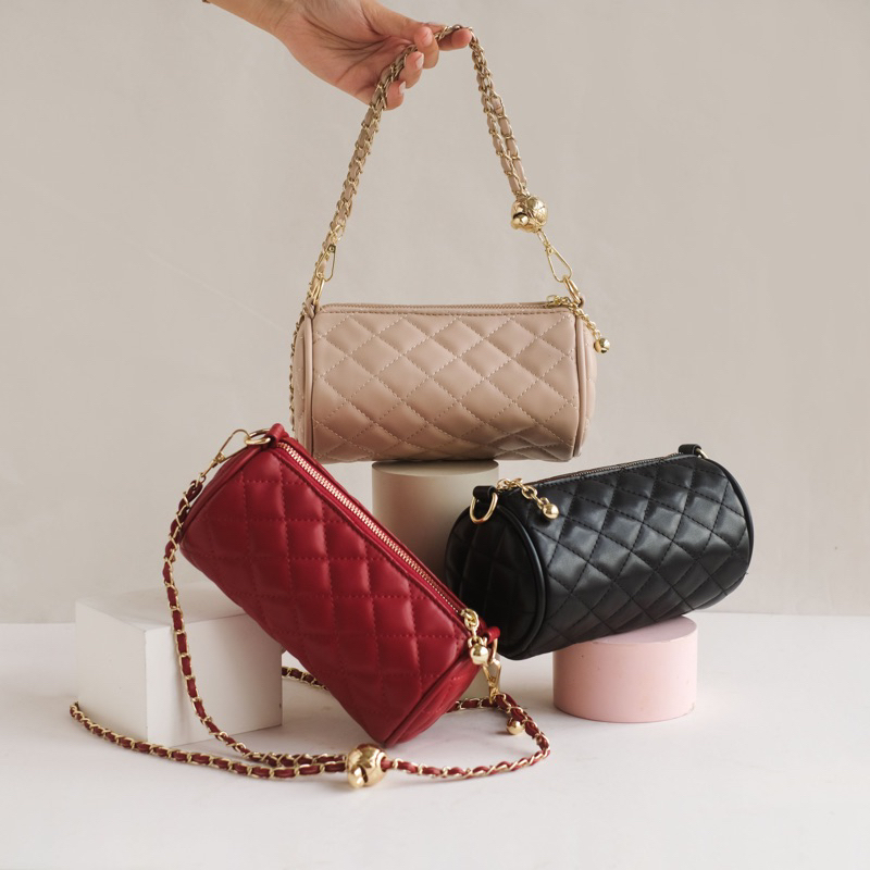 [GENUNO] - Melbourne Pillow Bag - Tas Pillow Wanita / Tas Lonjong Wanita / Tas selempang Wanita