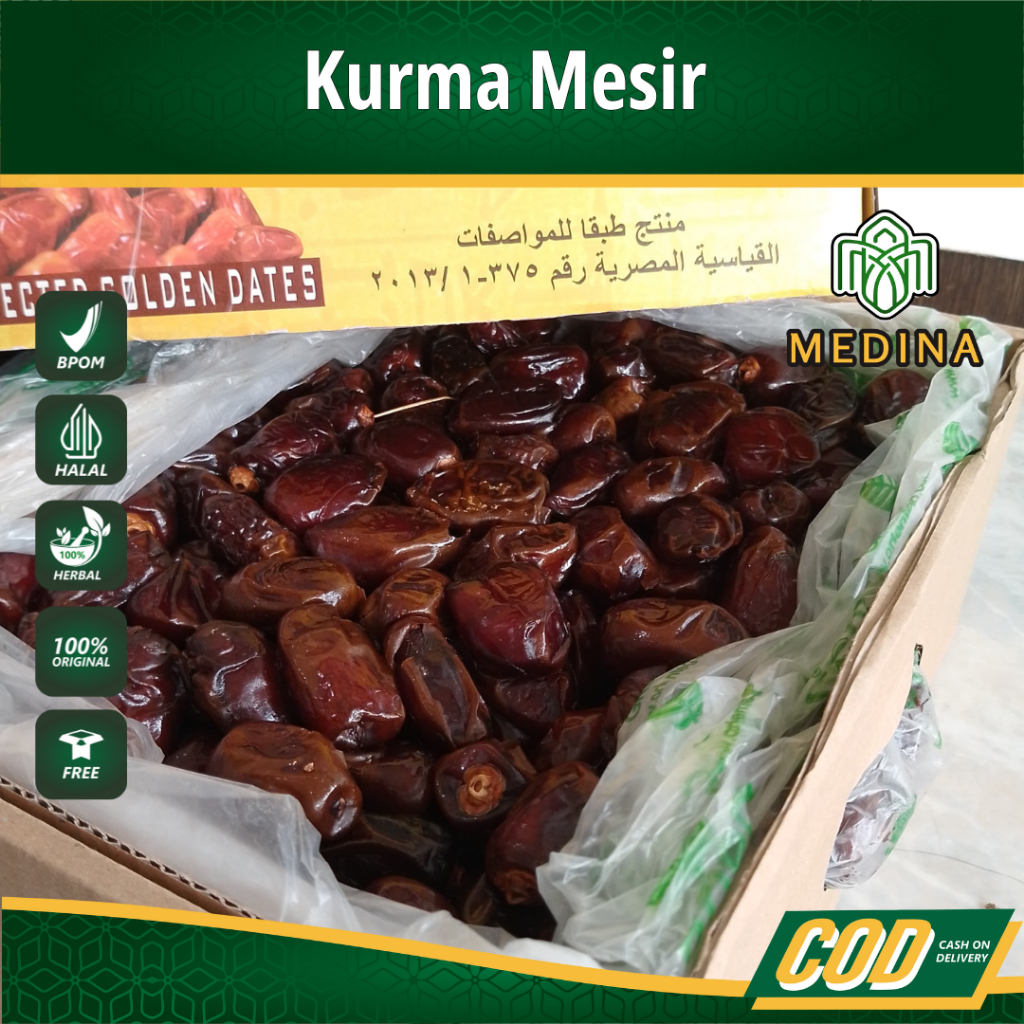 

Kurma Mesir Golden valley 1dus 10kg Basah Golden valley