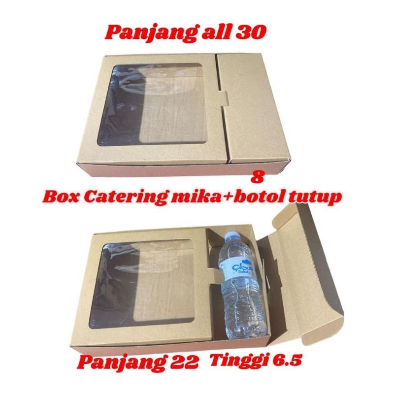 

Box Catering Mika dan Botol / Box Catering Nasi / Box Catering Parcel / Box Nasi 30.5 x 22 x 6.5 /Dus Roti /Dus Kue / Dus Snack Ultah/ Dos Hajatan/ Kerdus Nasi/ Kerdus Makanan/ Rice box/ Box Snack/ Wadah Makanan / Box Hampres / Box Parcel