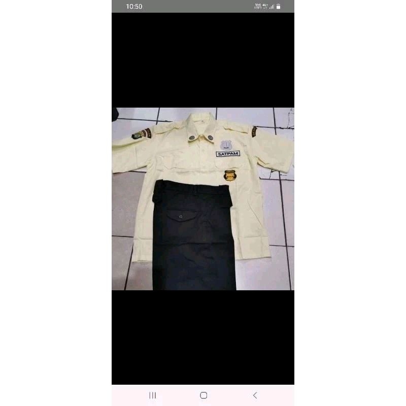 seragam security lengkap