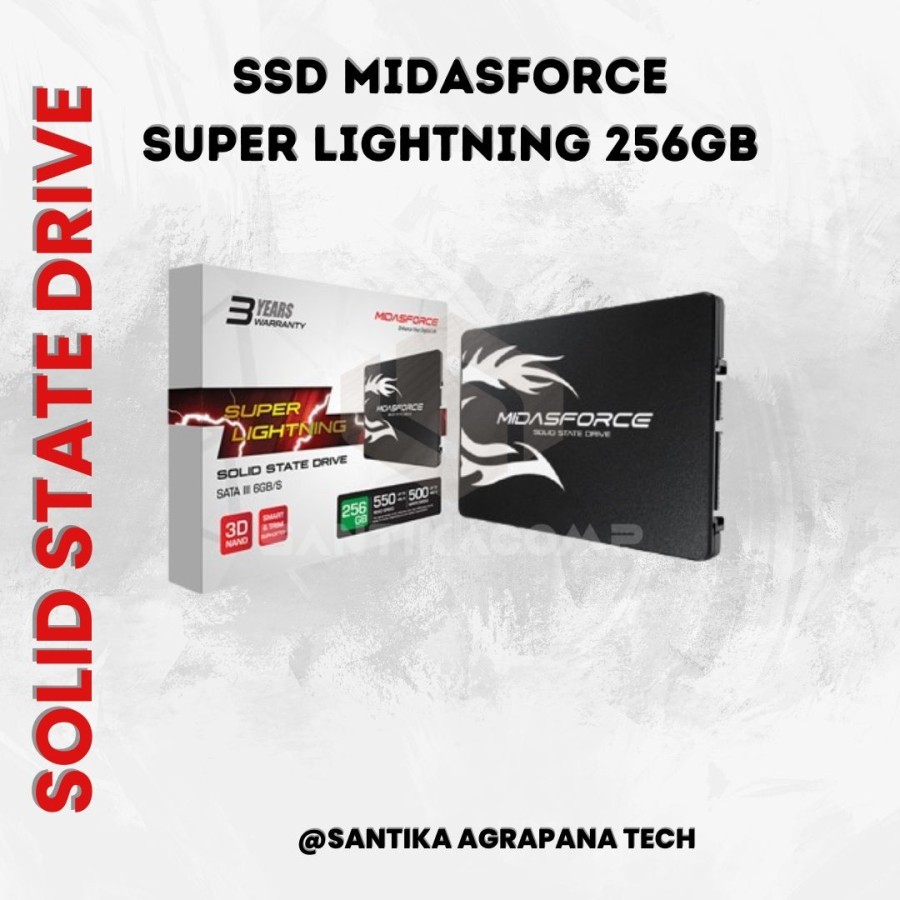 SSD 2.5" SATA 256GB MIDASFORCE