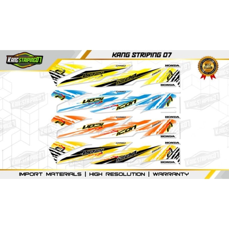 striping beat fi transparan 2016/2020 icon mata