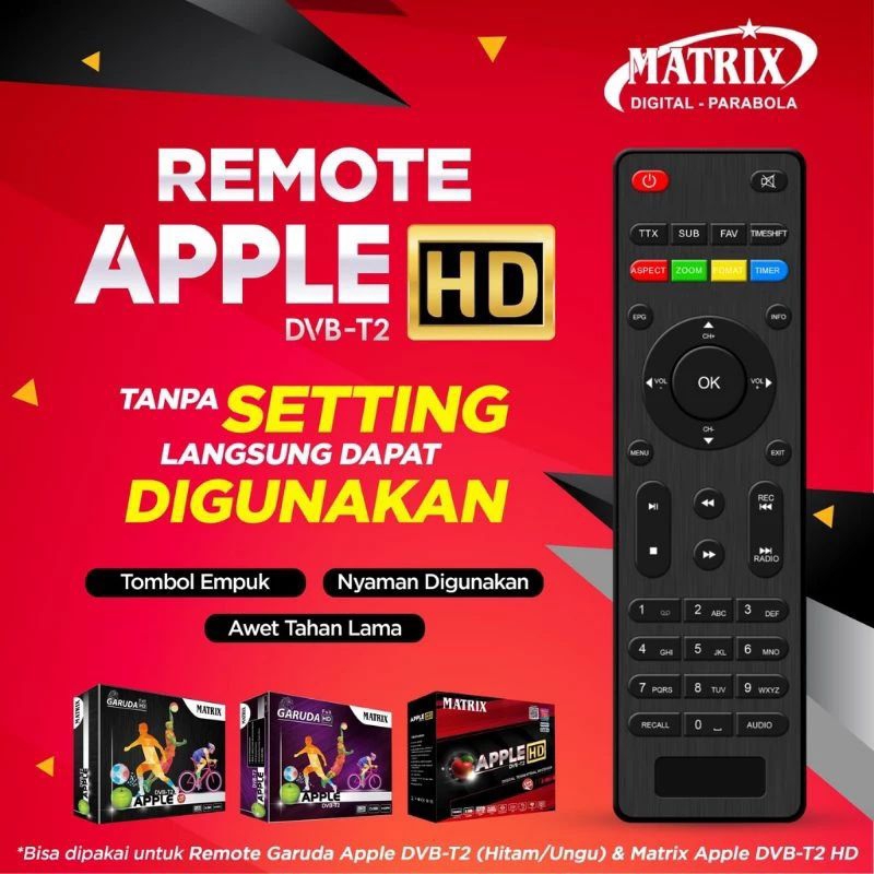 REMOT STB MATRIX MERAH