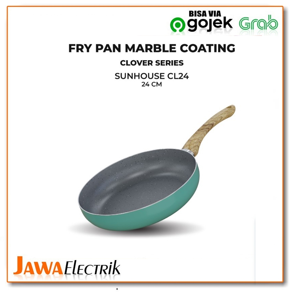 Clover Marble Fry Pan Sunhouse 24cm CL24