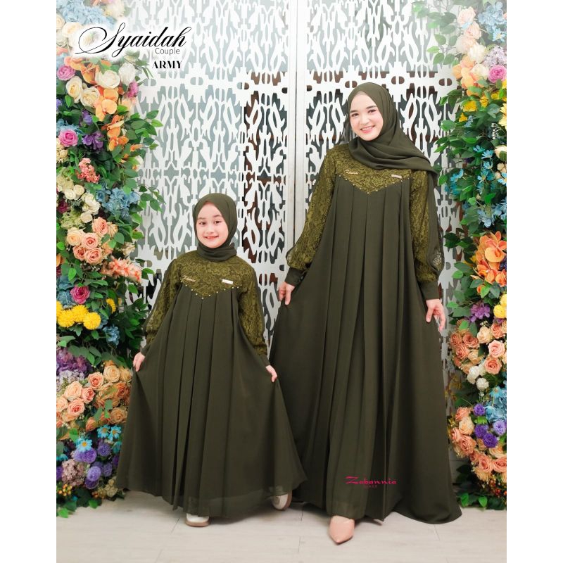 couple syaidah dress mom & girl by Zabannia