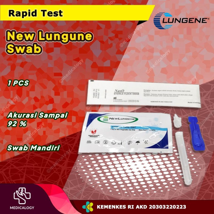 New Lungene Antigen Rapid Test Swab Ecer pcs satuan