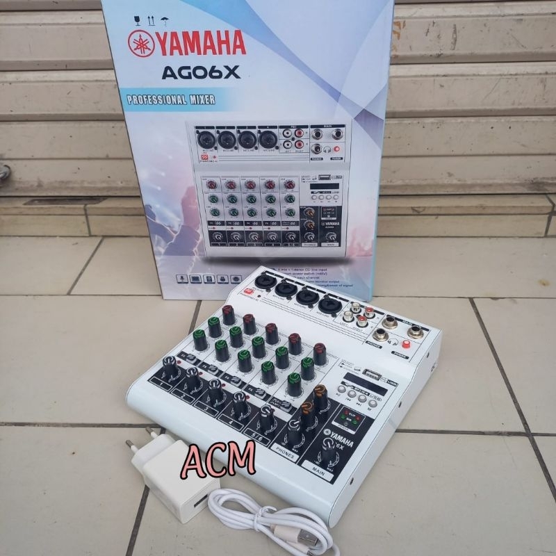 MIXER YAMAHA AG06X MIXER 6 CHANNEL AG 06 X BLUETOOTH MP3