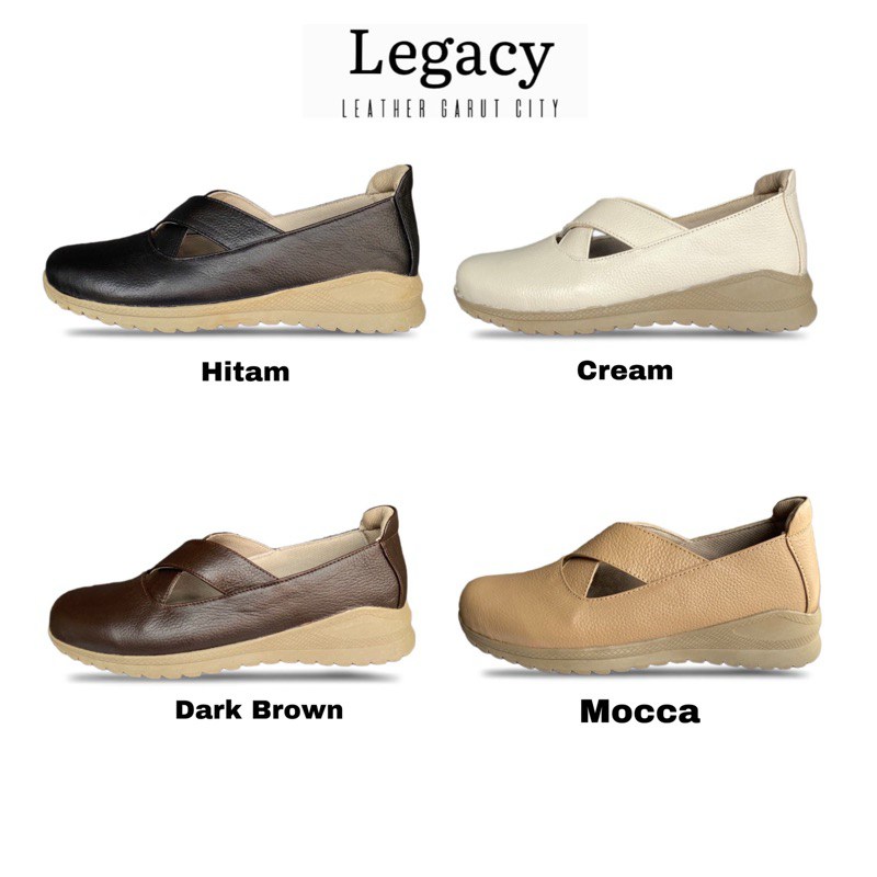 SEPATU SNEAKERS WANITA KULIT ASLI