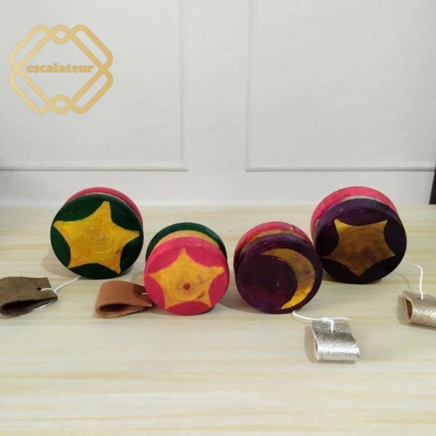 GAME ANAK ANAK YOYO TRADISIONAL - YOYO KAYU MAINAN YOYO JADUL YOYO KAYU MOTIF