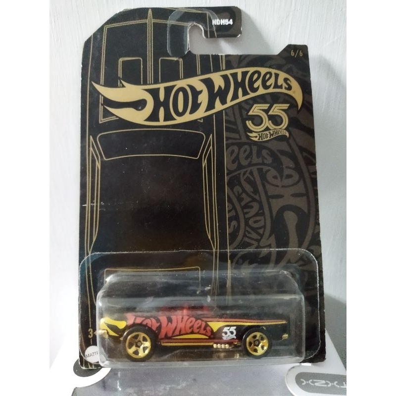 hotwheels camaro anniversary 55 black gold card series