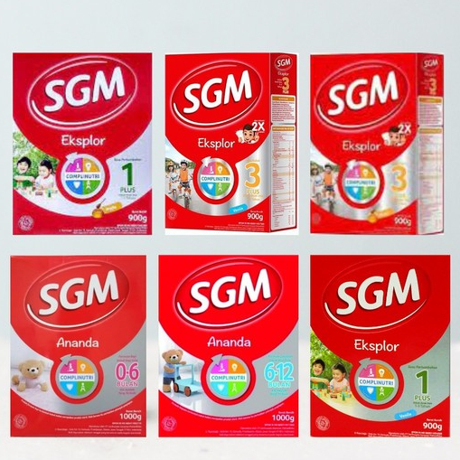 Original SGM Ananda Dan Eksplor Susu Formula Bayi Dan Anak (0-6 &6-12 1000gr) (1+, 3+ Madu & Vanilla