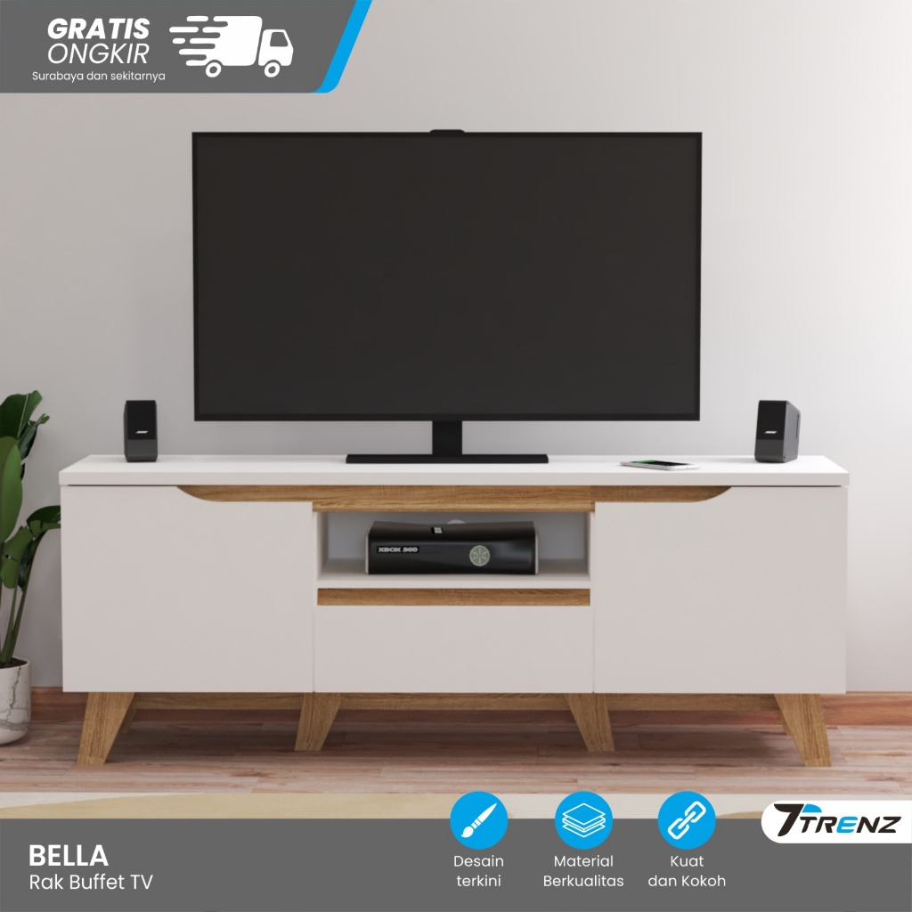 Trenz Furniture - Meja tv | Rak TV Minimalis series bella | Buffet TV terbaru