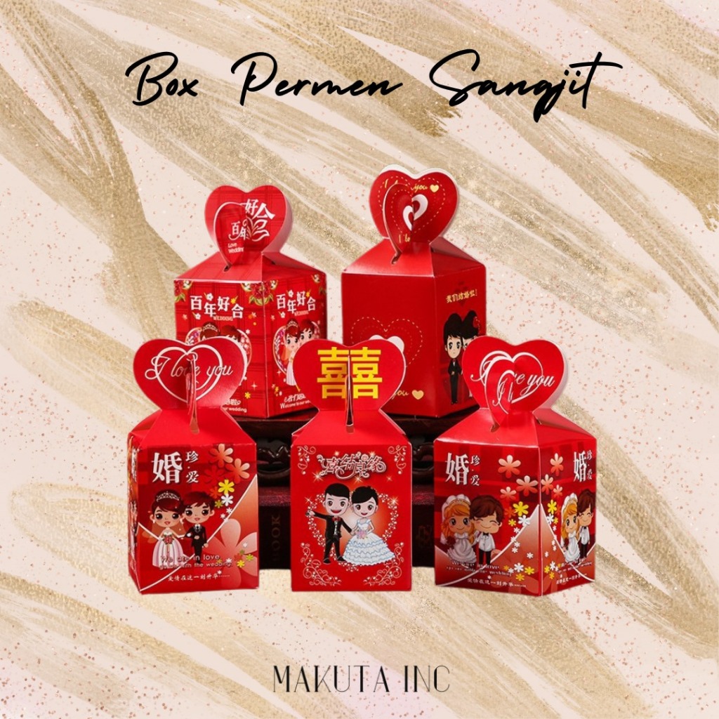 

KOTAK PERMEN SANGJIT SOUVENIR PERNIKAHAN BOX PERMEN PACKAGING SOUVENIR CANDY BOX TUNANGAN HADIAH WEDDING