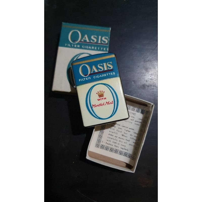 NOS 1953's Continental "Oasis" Menthol Mist Lighter. not zippo