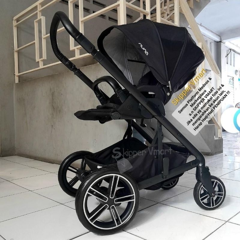 Stroller Stroler NUNA MIXX 2 CAVIAR Preloved Second Bekas Used