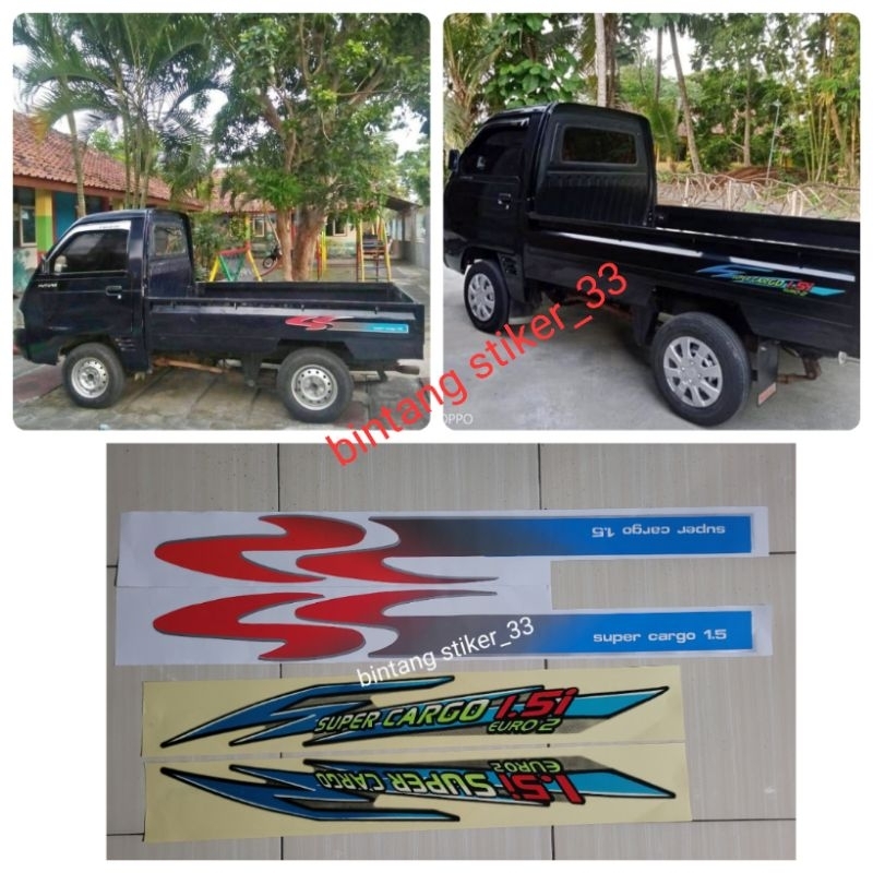 Stiker carry pick up futura 1.5 super cargo euro / stiker list body carry futura pickup 1.5 / suzuki