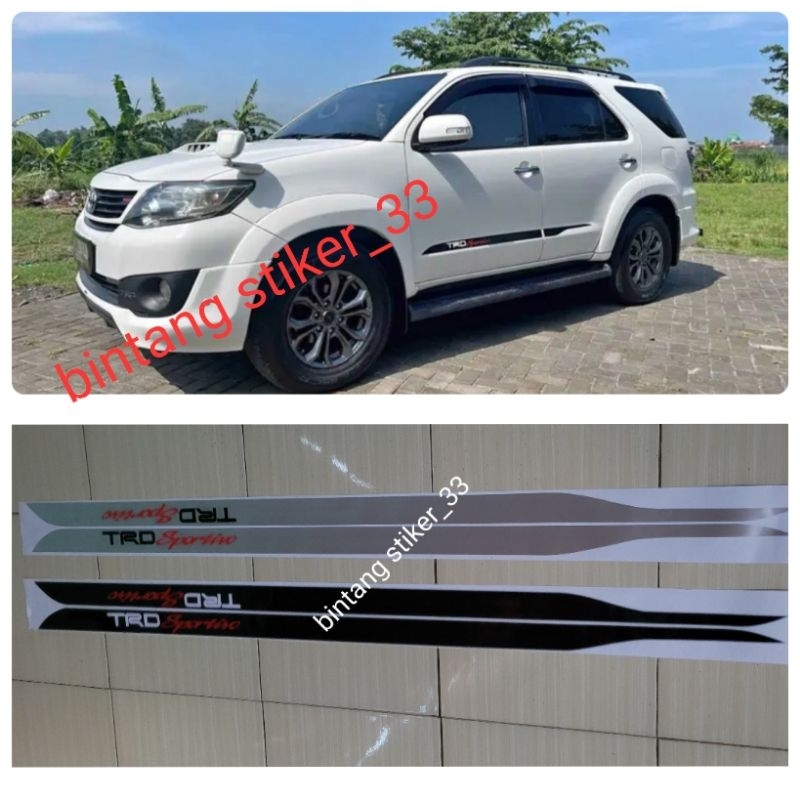 Stiker trd sportivo fortuner/stiker trd fortuner/stiker fortuner