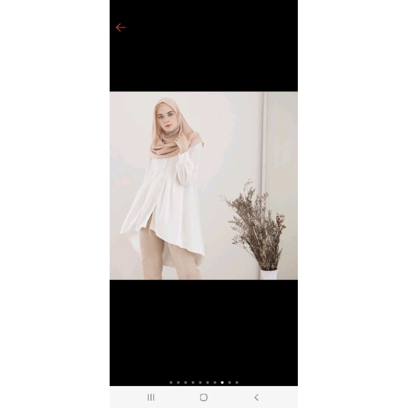 Blouse tunik wanita Aska label new