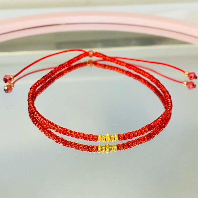 GELANG MANIK EMAS ASLI 24K EMAS HK ASLI 9999%