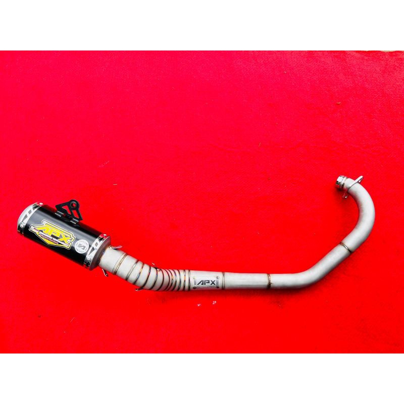 Knalpot VIXION CB GL MP TIGER 180 CC 200 CC 250 CC  300 CC Leher Sanblast Original APX Racingexhaust
