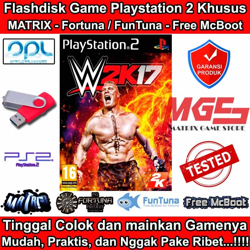 Flashdisk Game PS2 PS 2 WWE SmackDown 2017 - WWE SmackDown 2K17