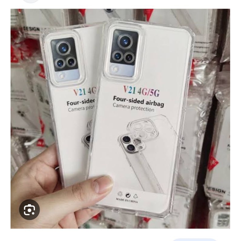 case bening transparan airbag vivo v21