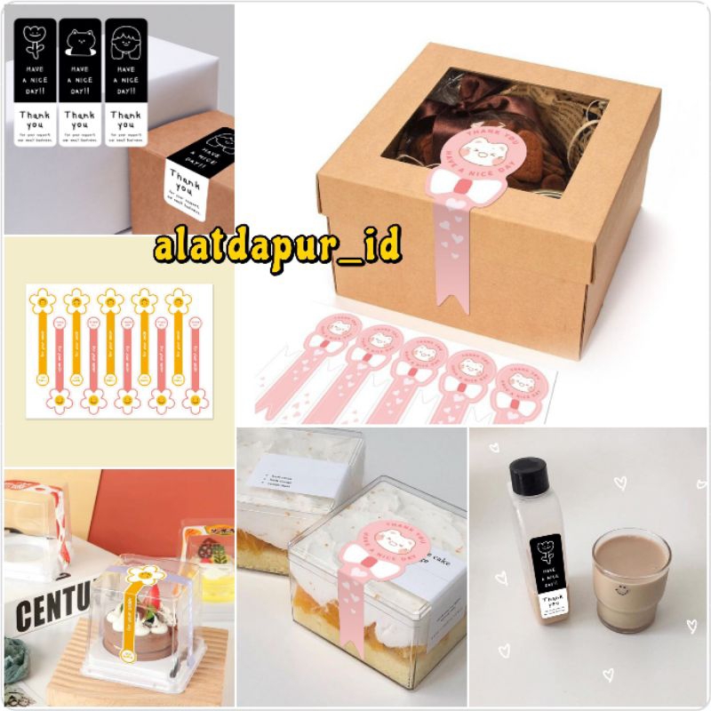 

100pcs stiker label dus box stiker segel box dus kotak